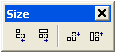 Size toolbar