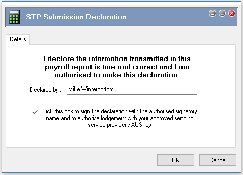 STP Declaration