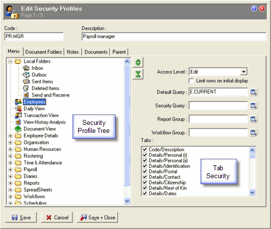 Security Profile
